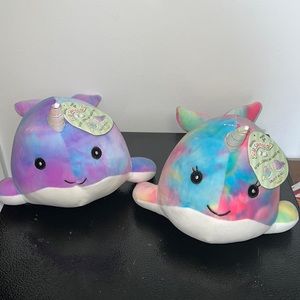 Squishmallow Narwhal set